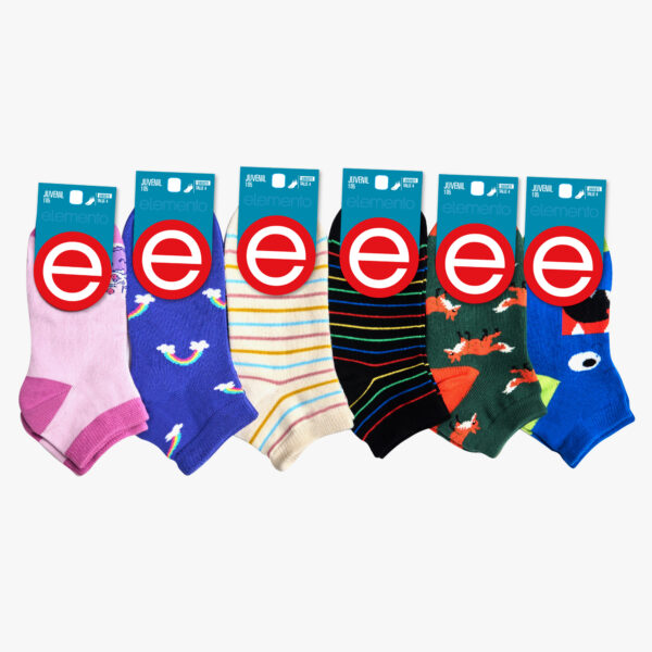 Elemento Art 105 Soquetes De Algodon De Chicos Por Docena