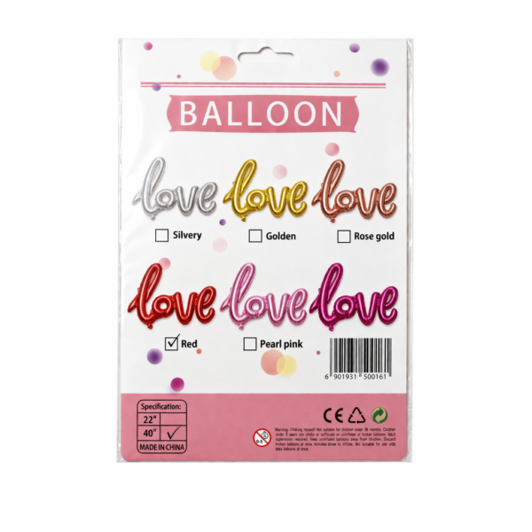 Globo Forma De La Palabra Love