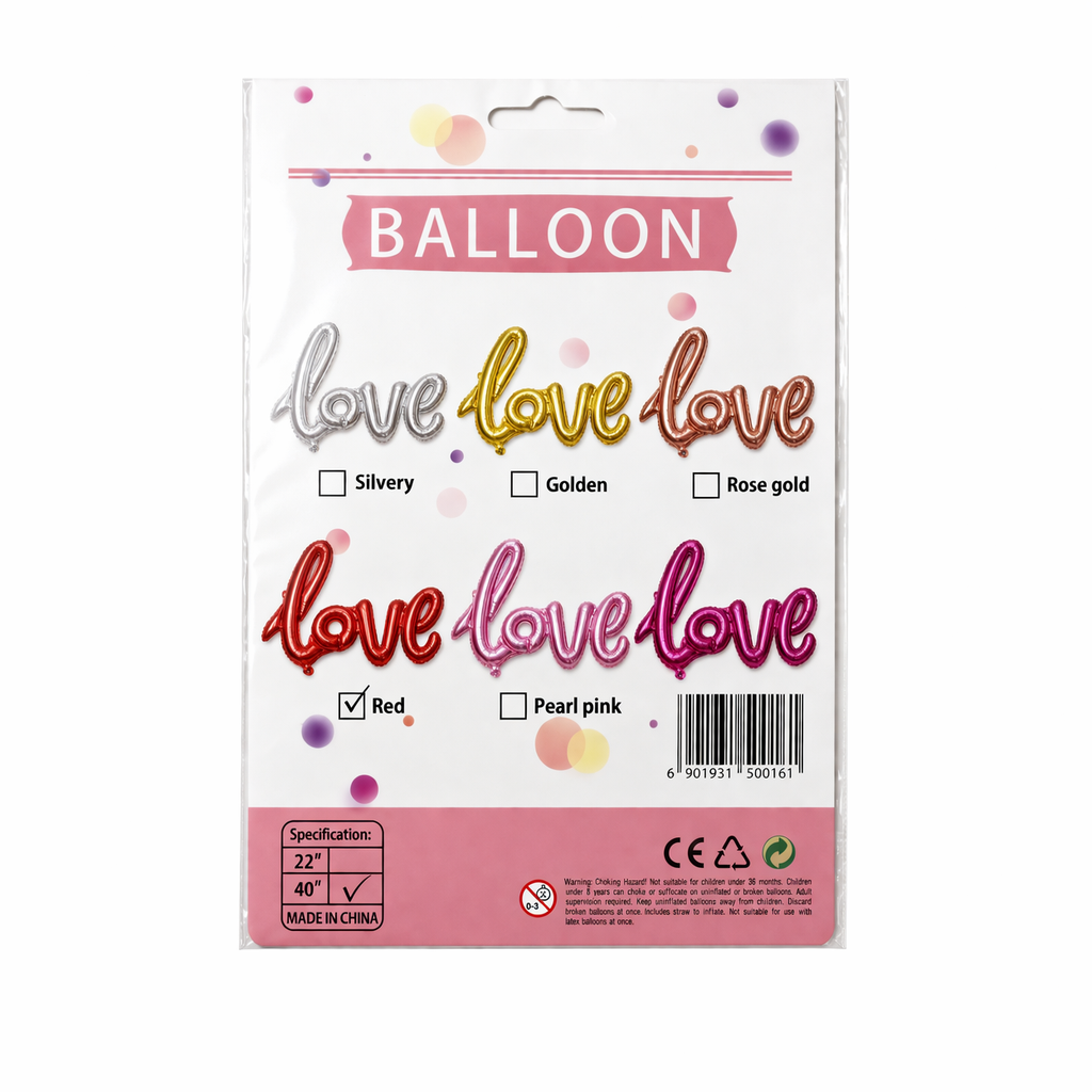 Globo Forma De La Palabra Love