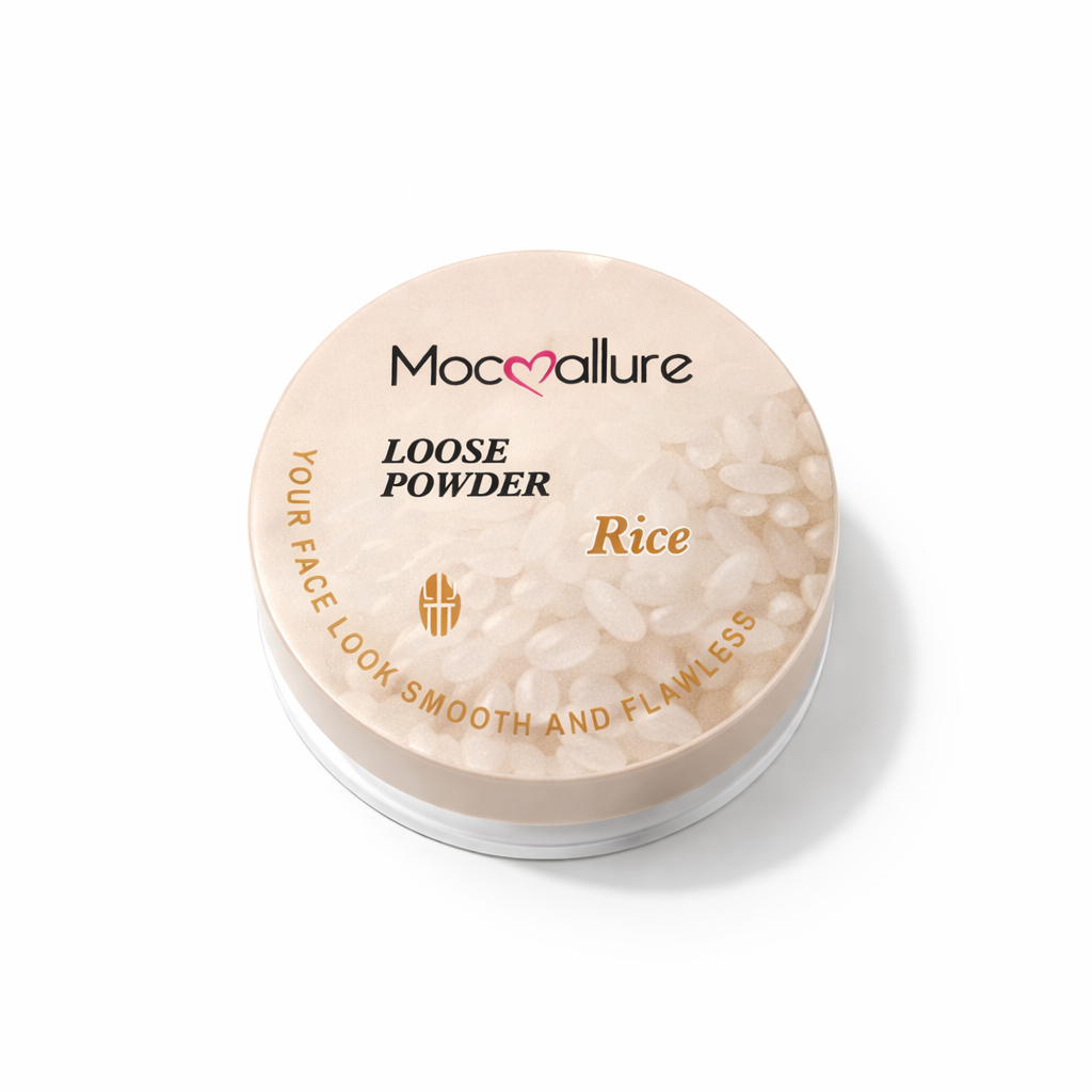 Polvo Translúcido Con Esponja Rice Mocallure