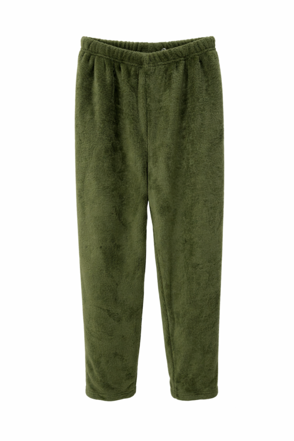 Pantalon Polar Liso Color Verde
