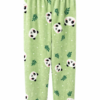 Pantalon Polar Estampado Panda Verde