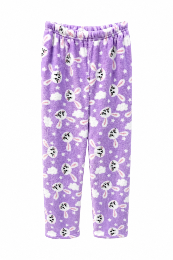 Pantalon Polar Estampado Conejo