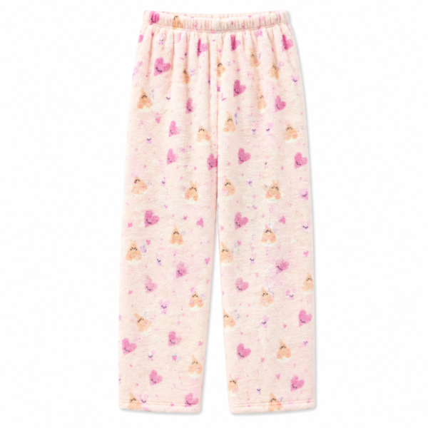 Pantalon Polar Estampado Corazones