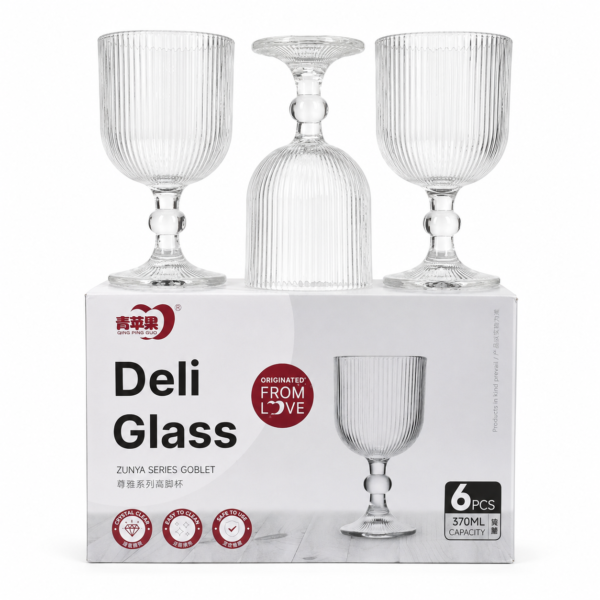 Copa Deliglass De Vidrio 370ML Pack X6