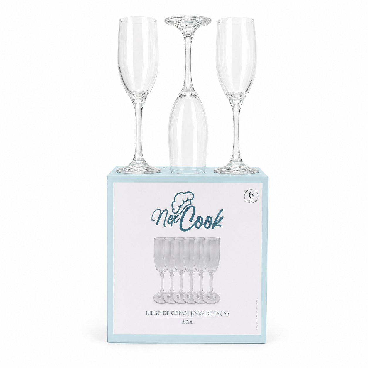 Copa De Vidrio 180ML Pack X6