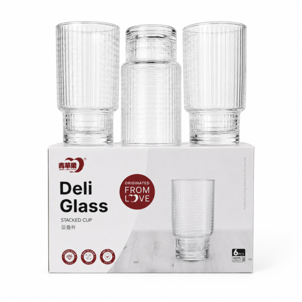 Vaso Deliglass De Vidrio 450ML Pack X6