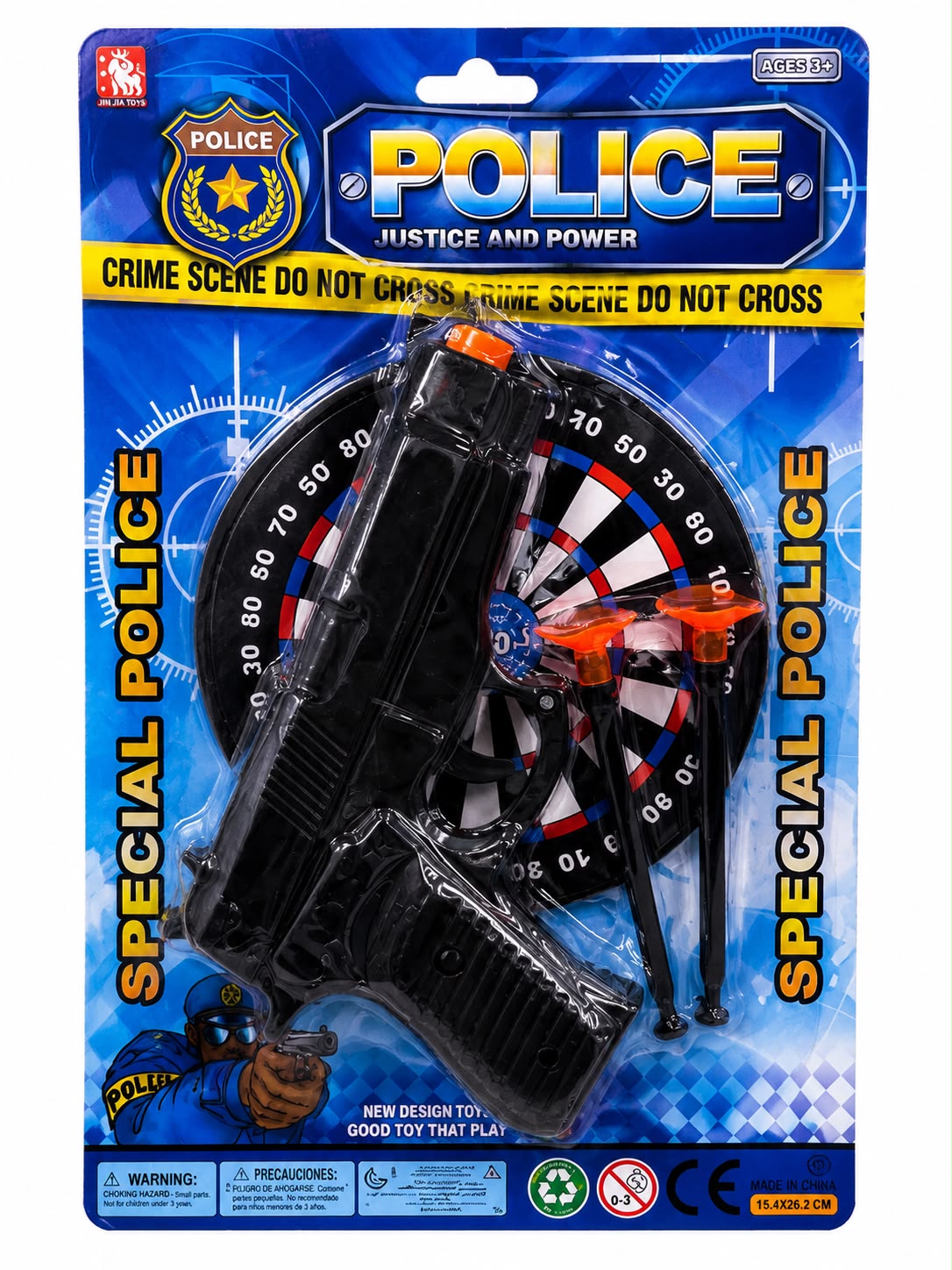 Set Policial 3 Piezas De Juguete Grande