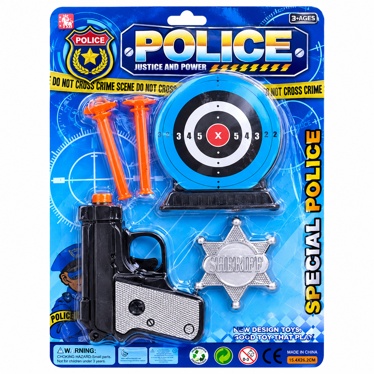 Set Policial 4 Piezas De Juguete Chico