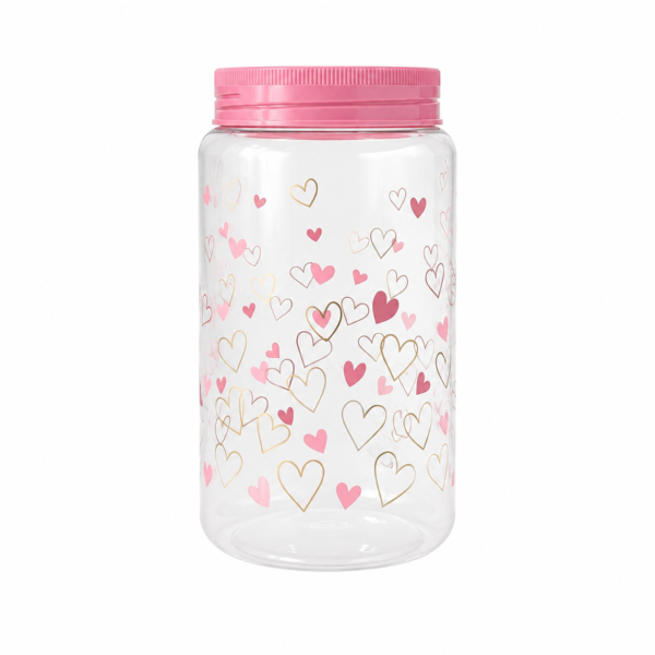 Tarro Pet Corazones 1.5L