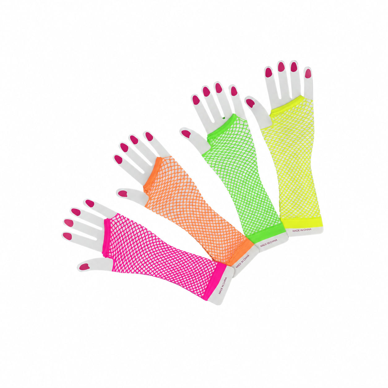 Guantes Red Fluo Largos
