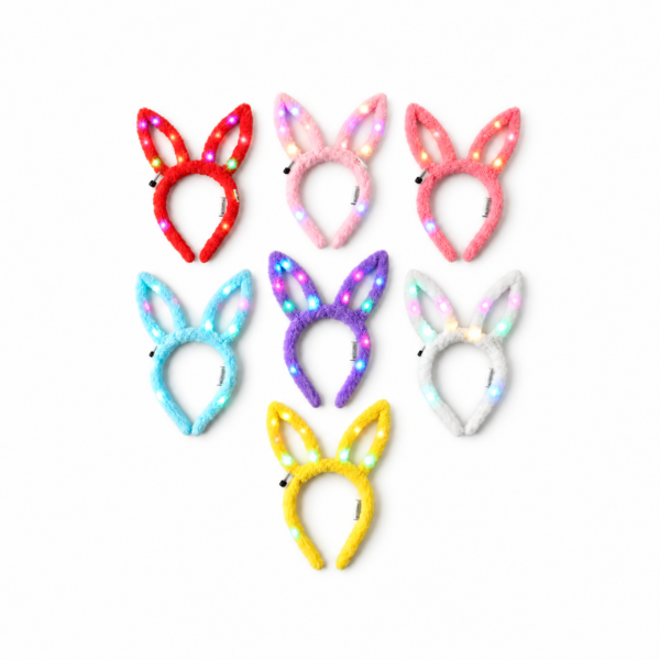 Vincha Conejita Peluche Led