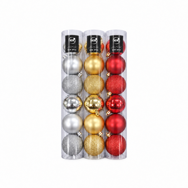 Bola Navideña 6CM 6 Piezas