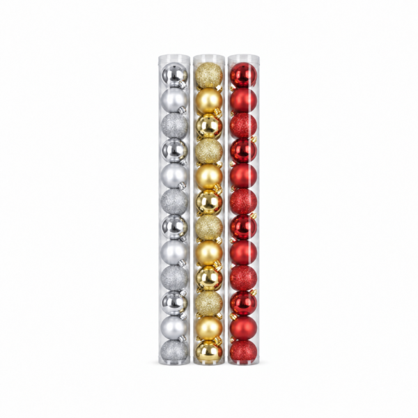 Bolas Navideñas 3Cm X 12 Piezas